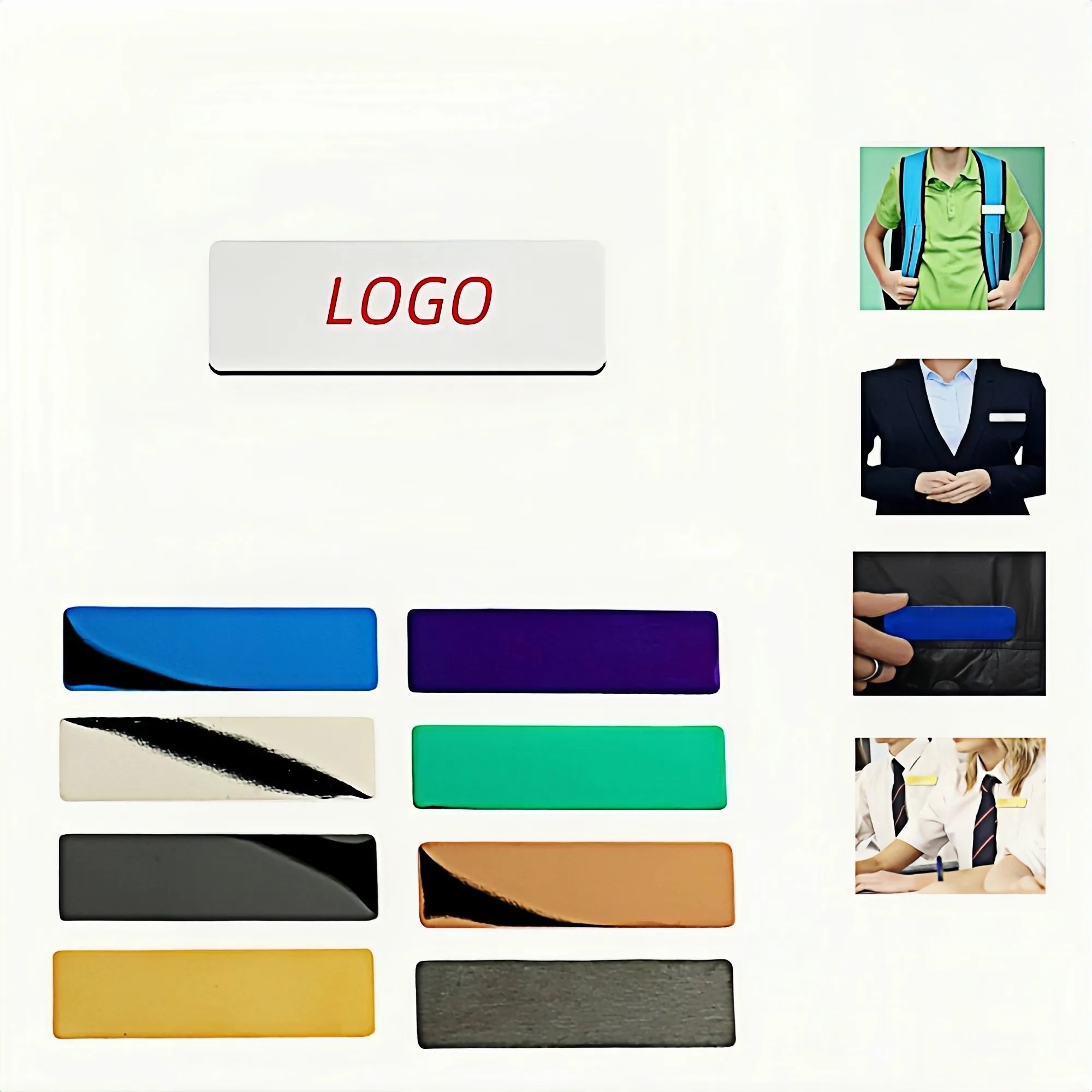 Customizable Blank Name Tag Badge 3