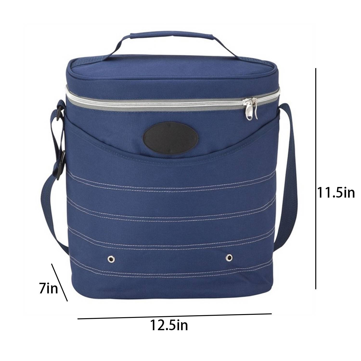12L Oxford Insulated Cooler Crossbody Handbag 6