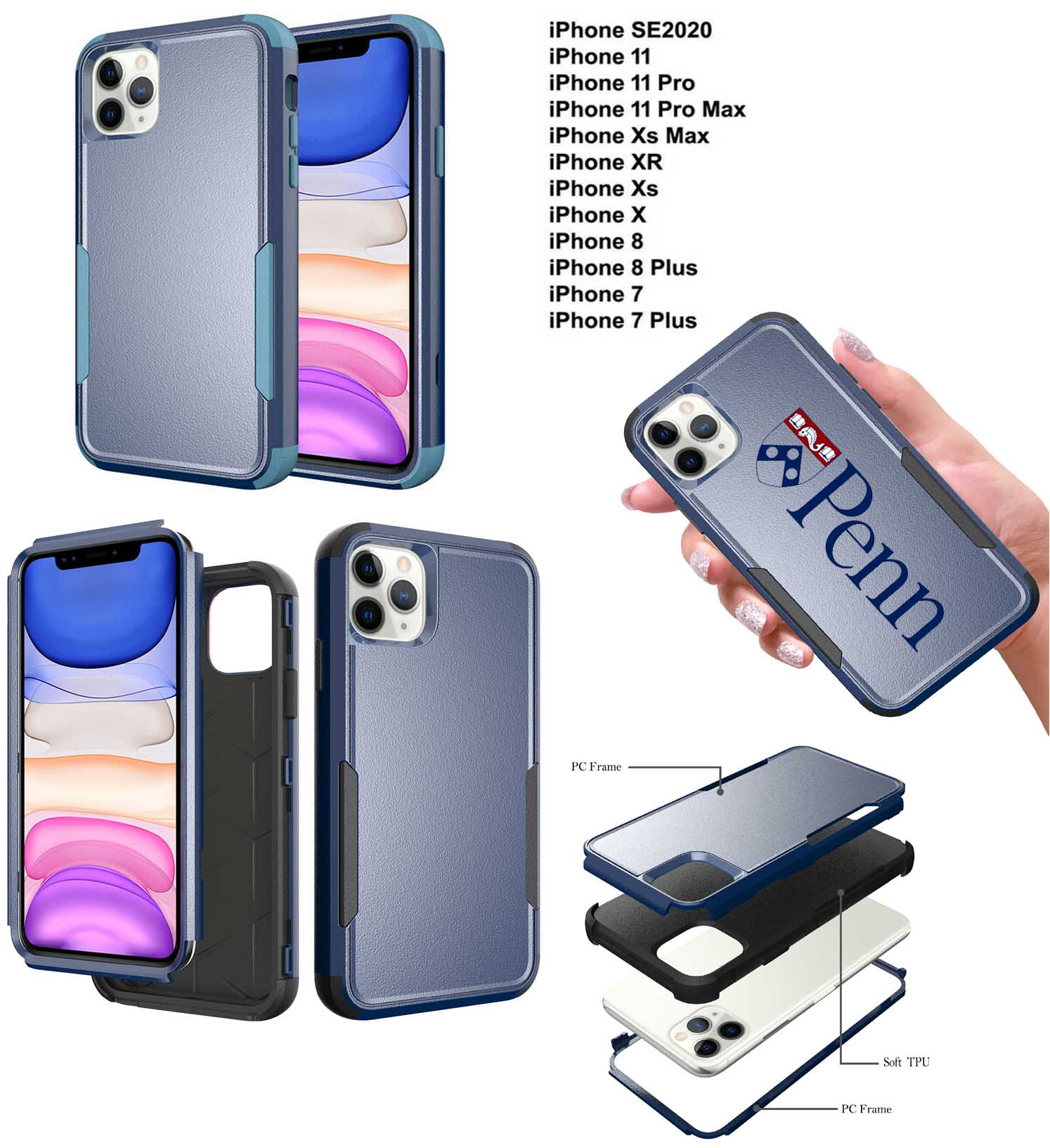 iBank ® Shockproof Case for iPhone 16, 16 Plus, 16 Pro, 16 Pro Max. Free Shipping 1
