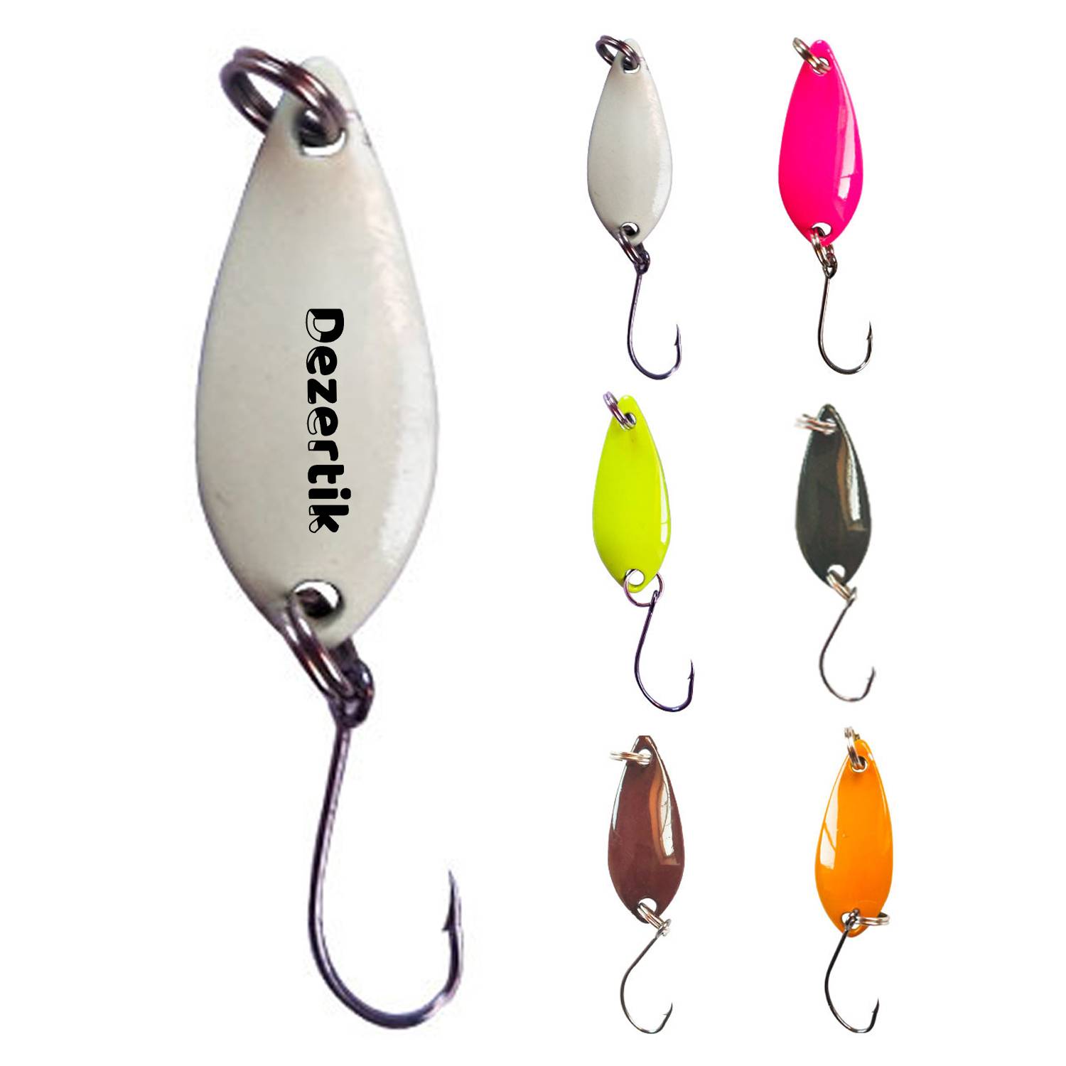 Single Hook Spoon Lure – Durable Fishing Bait