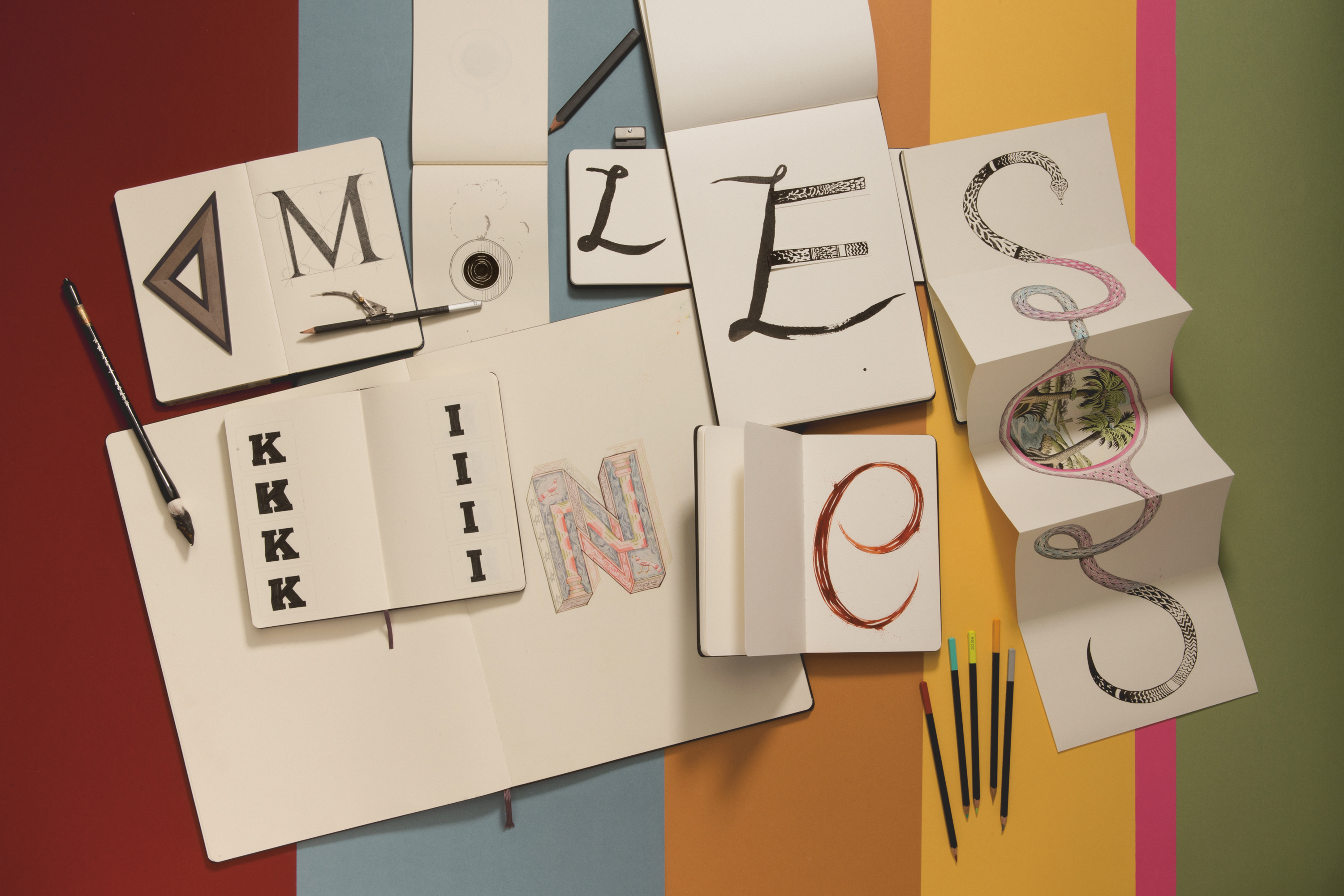 Coloring Kit Sketchbook and Watercolor Pencils