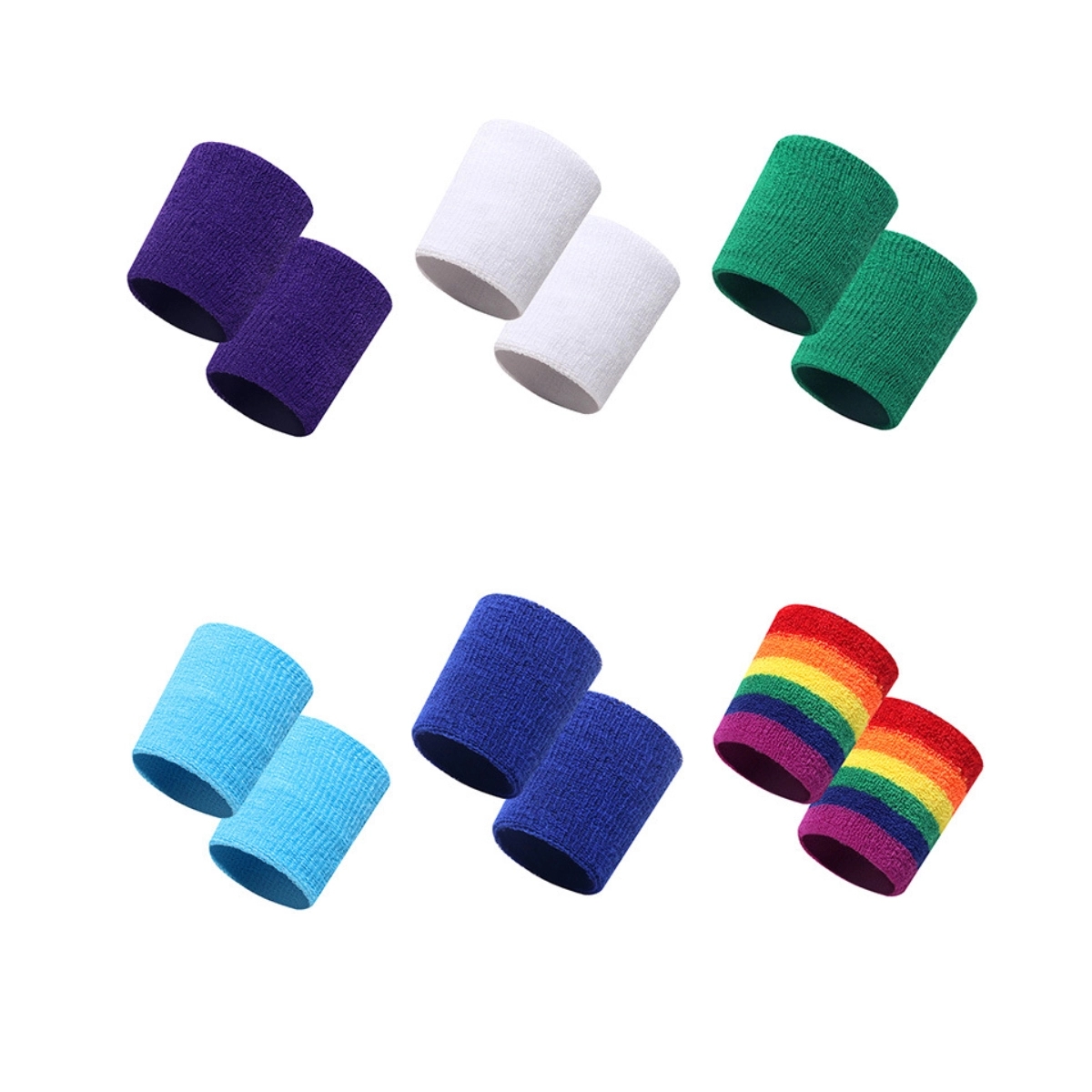 Tennis Wrist Bands Absorbent Sweatbands 2