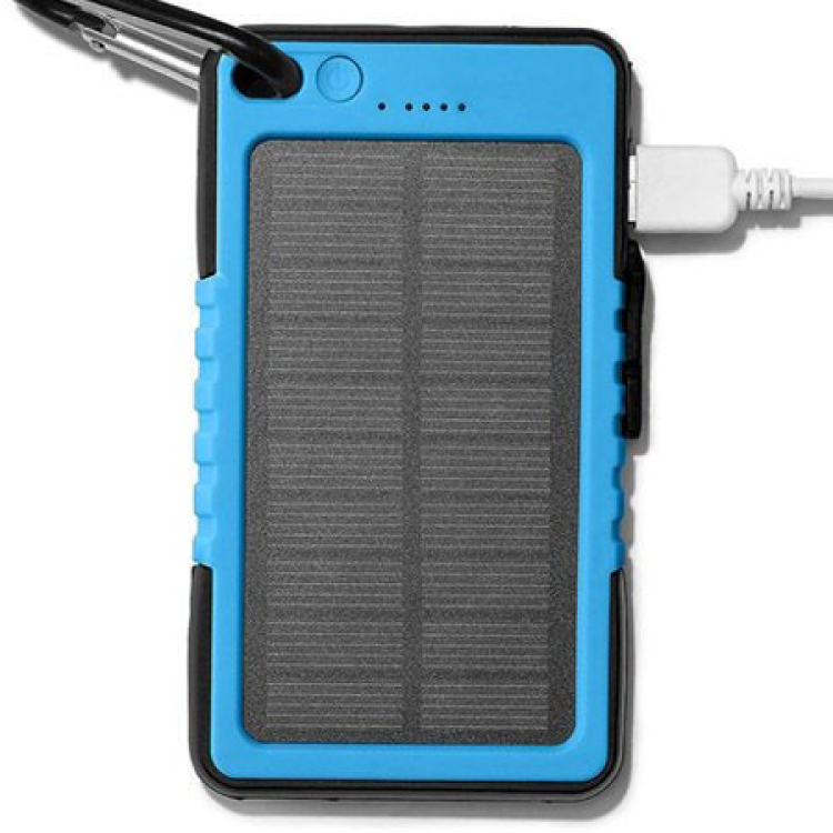 Solar Power Bank 6000mAh W/LED Flashlight 4