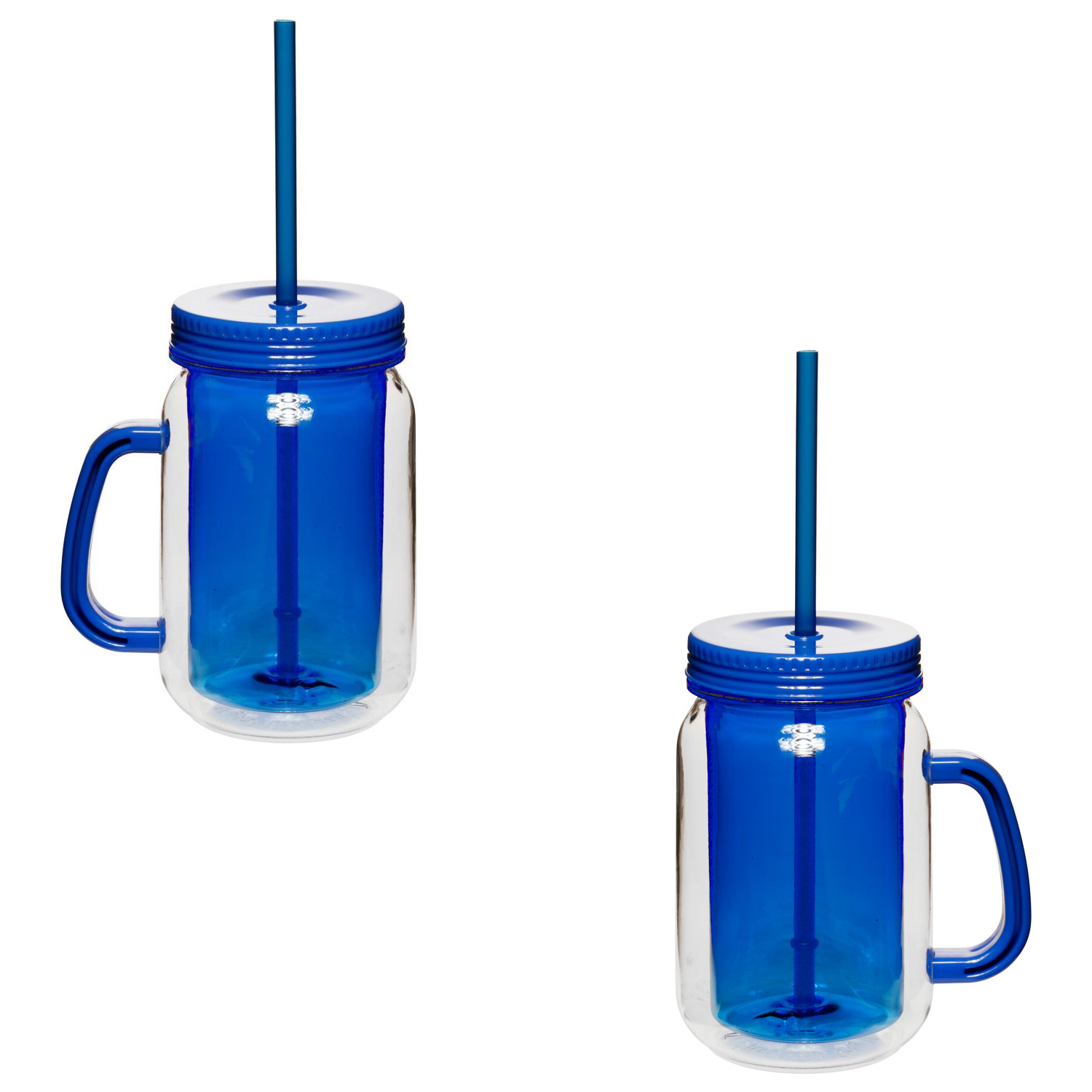 Double Wall Insulation Mason Jar with Handle, 17 oz. 3