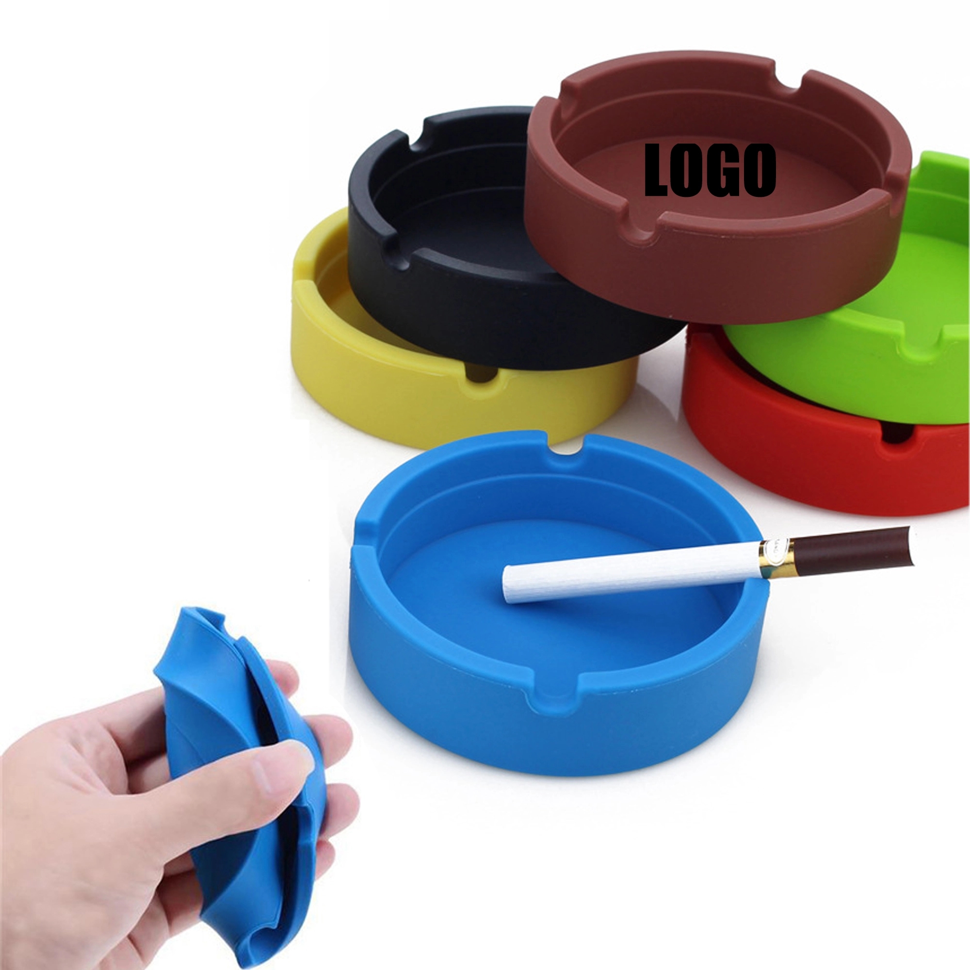 Round Silicone Ashtrays 5