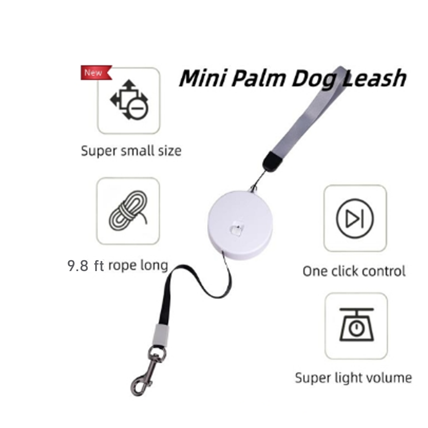 Pet Mini Retractable Dog Leash 2