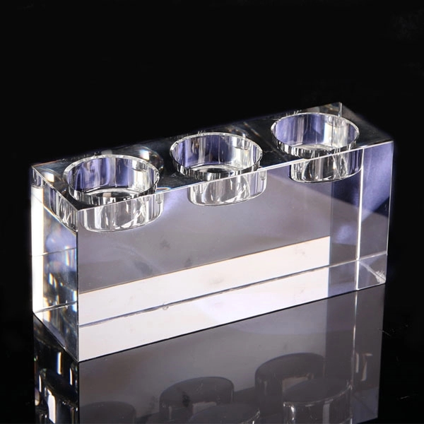 3 Holes Crystal Tealight Candle Holder 1