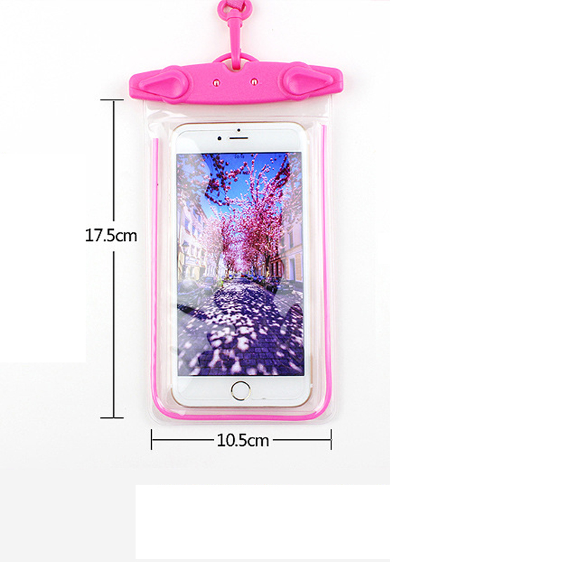 PVC Waterproof Phone Pouch W/ Luminous Strip 5