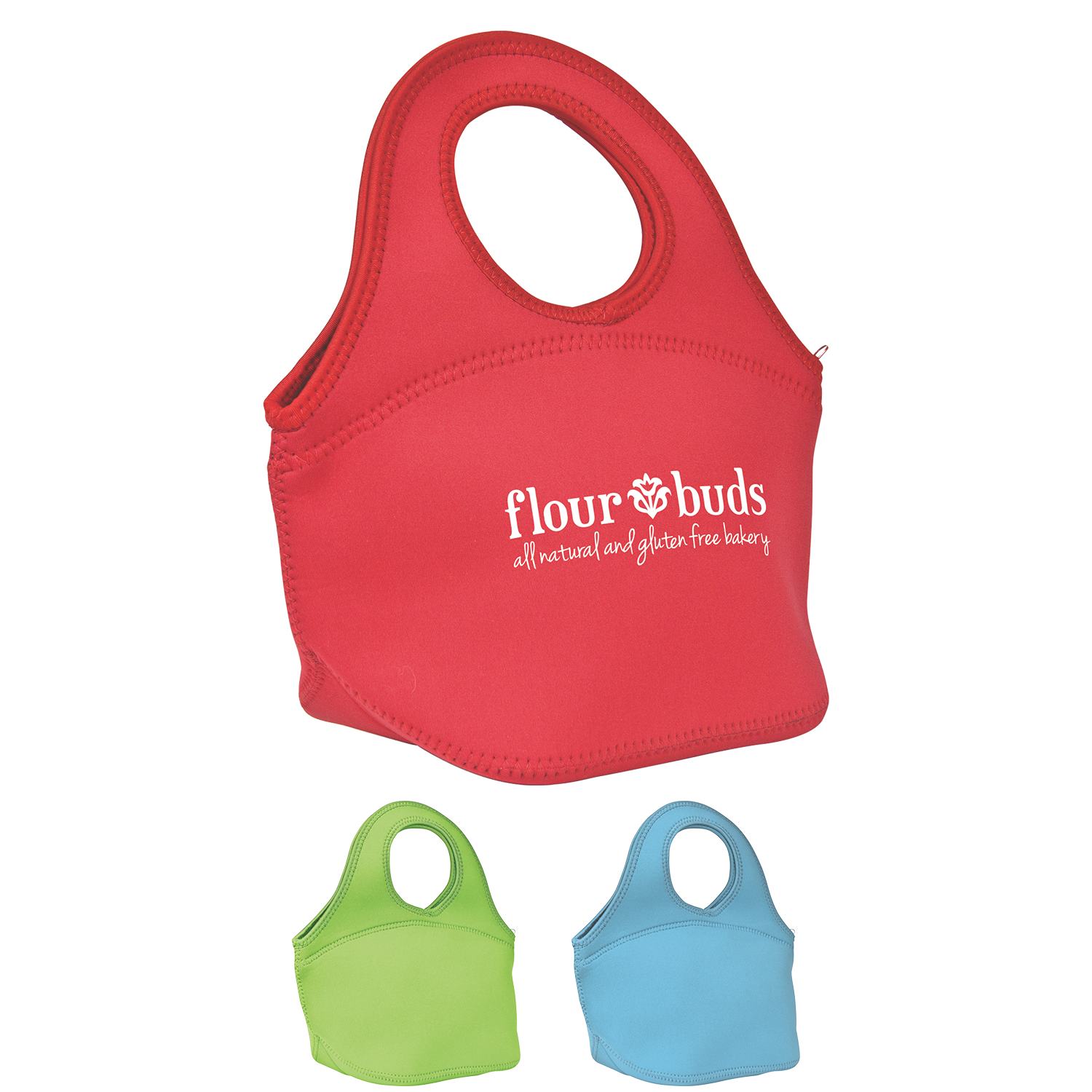 Easy Carry Zippered Neoprene Lunch Bag 1