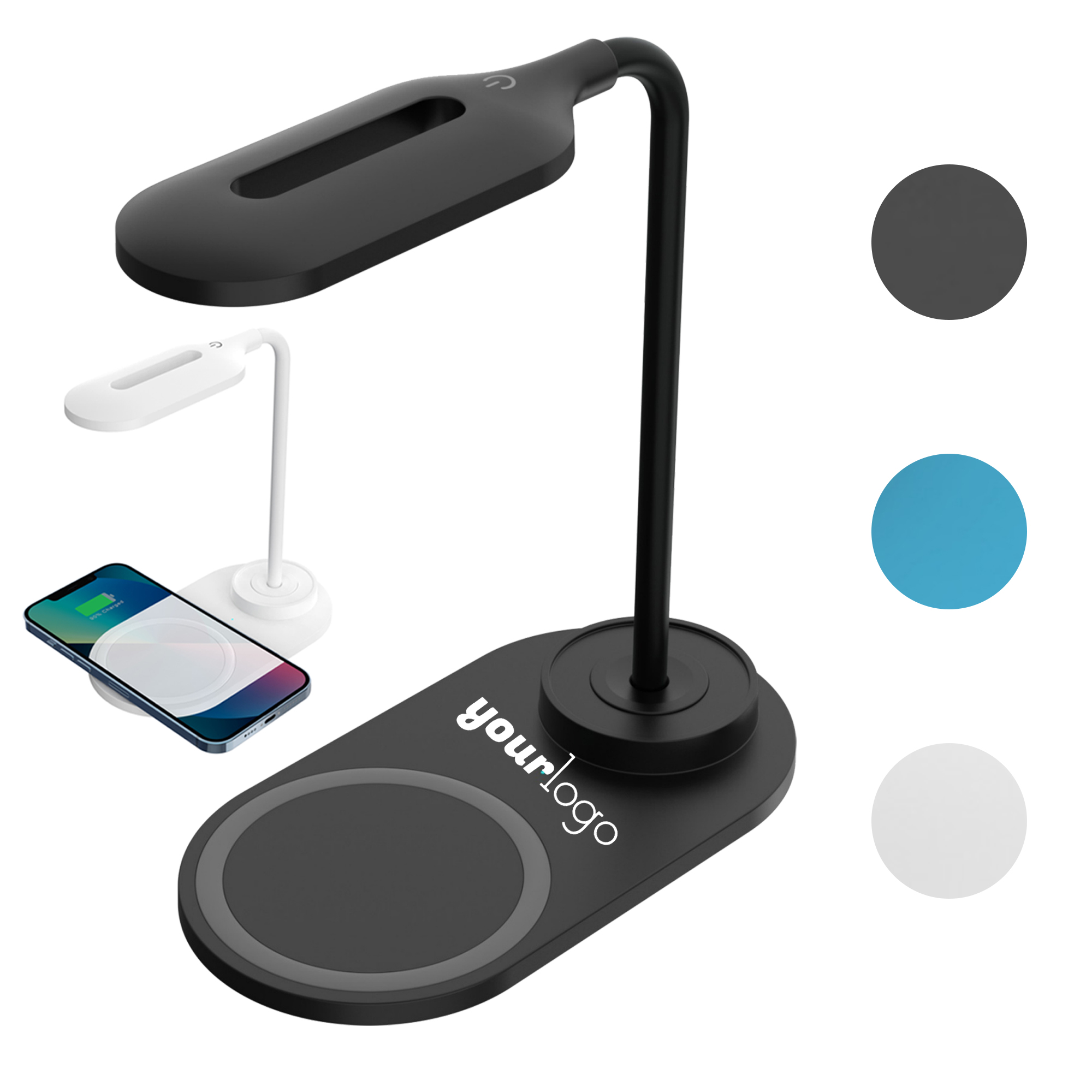 Saving Desktop Lamp with Wireless Phone Charging Function 3
