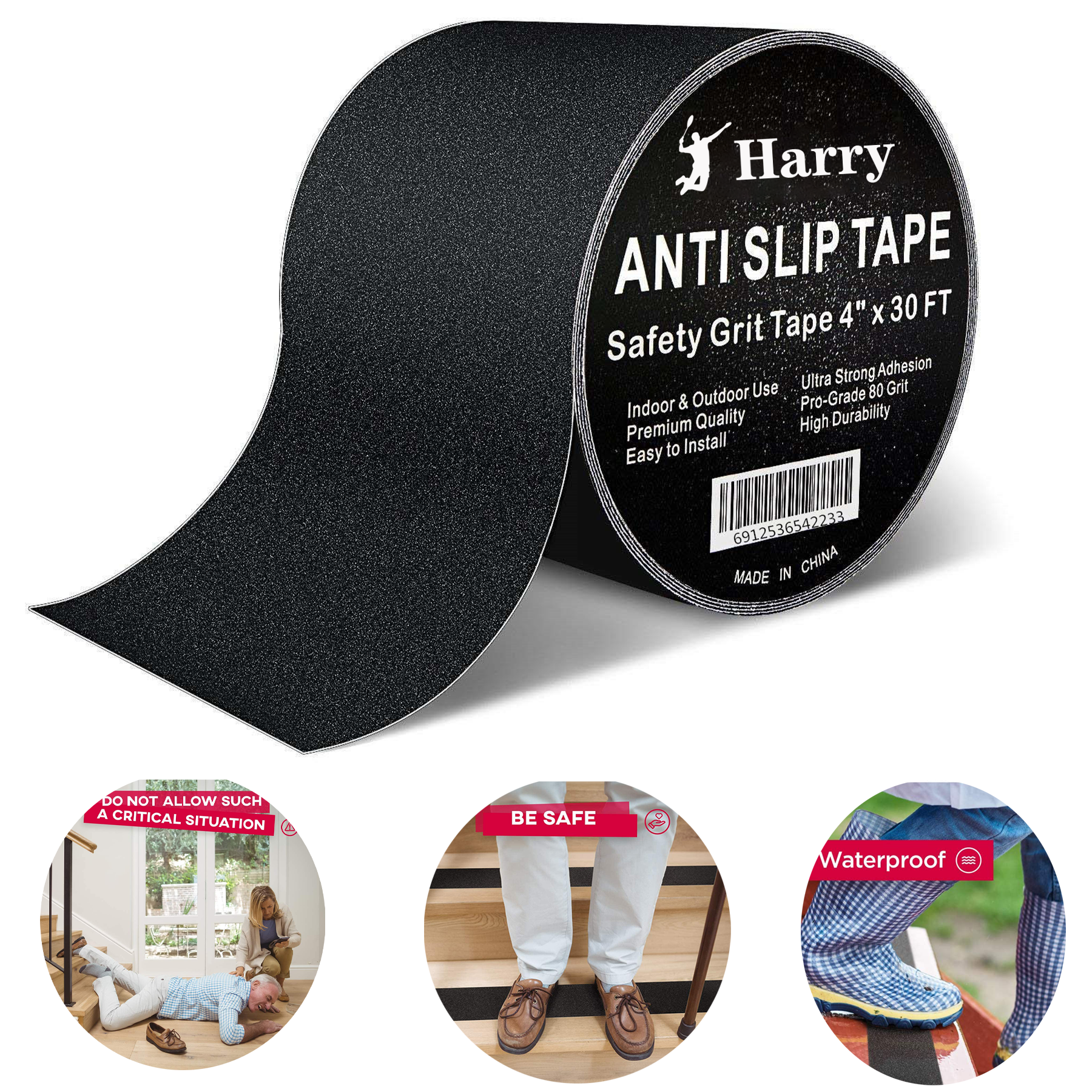 Heavy Duty Anti Slip Tape 4Inch x 35Ft 1