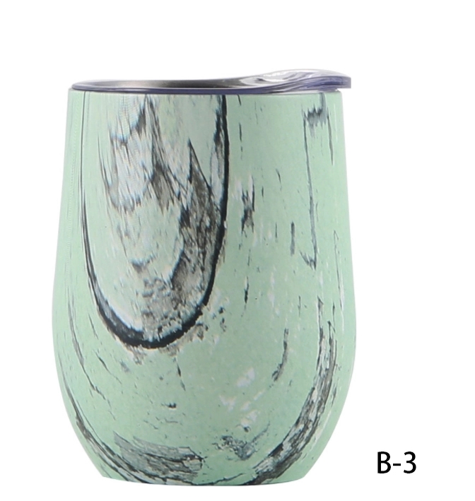 12 OZ U shape Stemless Thermos cup 16