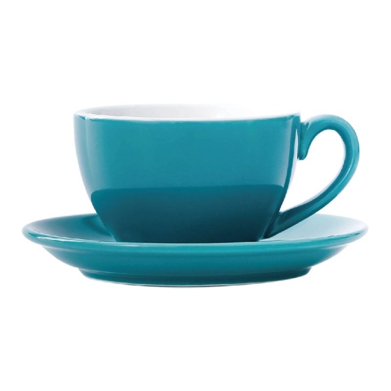 7.4 Oz Ceramic Coffee Cup with Saucer 3