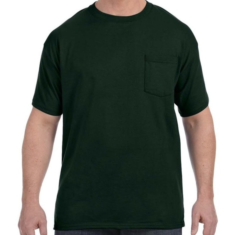 Hanes 6.1 Oz. Tagless® ComfortSoft® Pocket T-Shirt 1