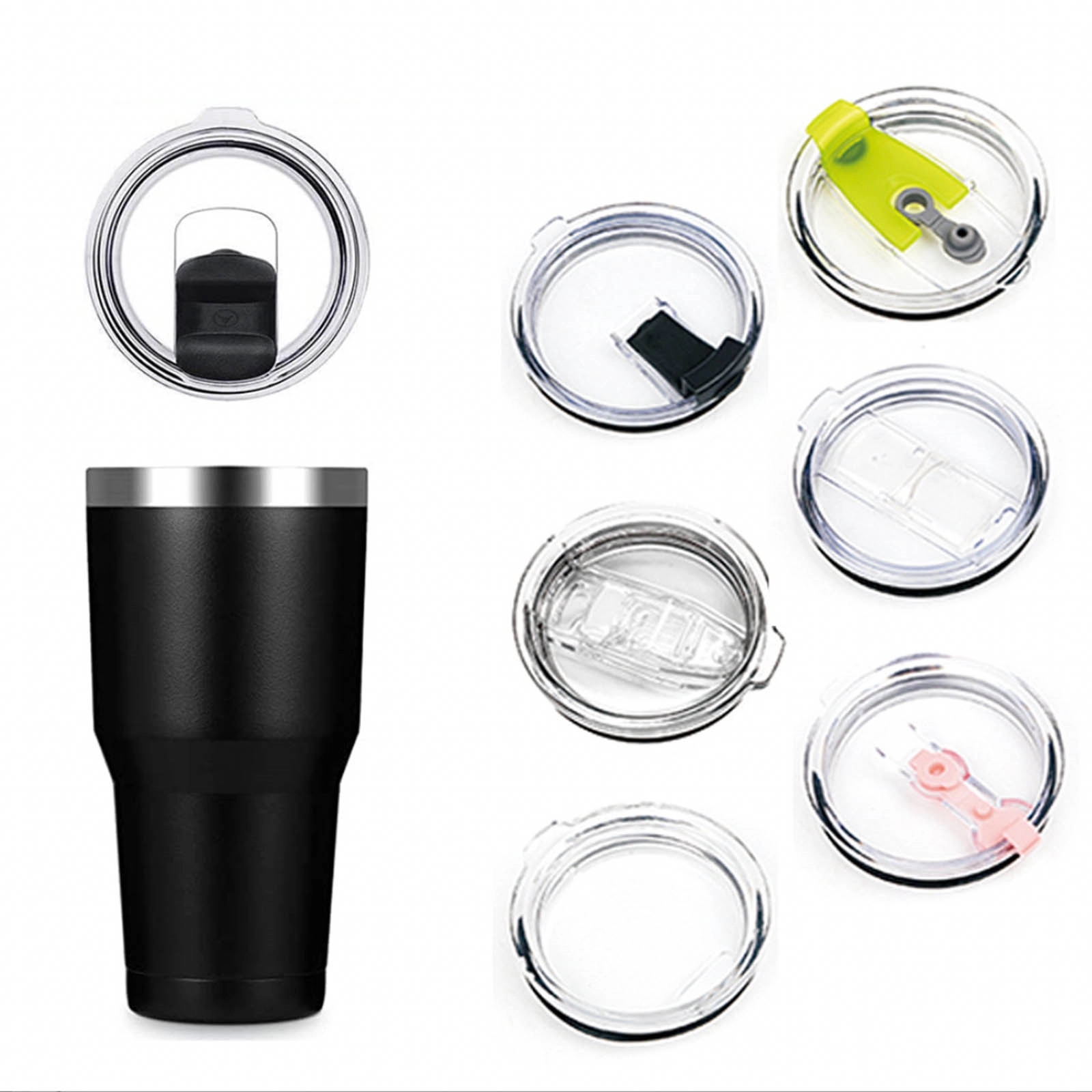 30 Oz Stainless Steel Vacuum Insulated 5-Piece Tumbler Set 5