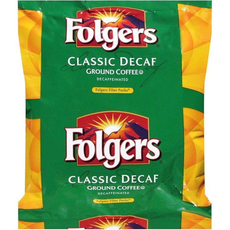 Folgers Classic Decaf Filter Packs - Ground Coffee 0.90 oz 40 Carton 1