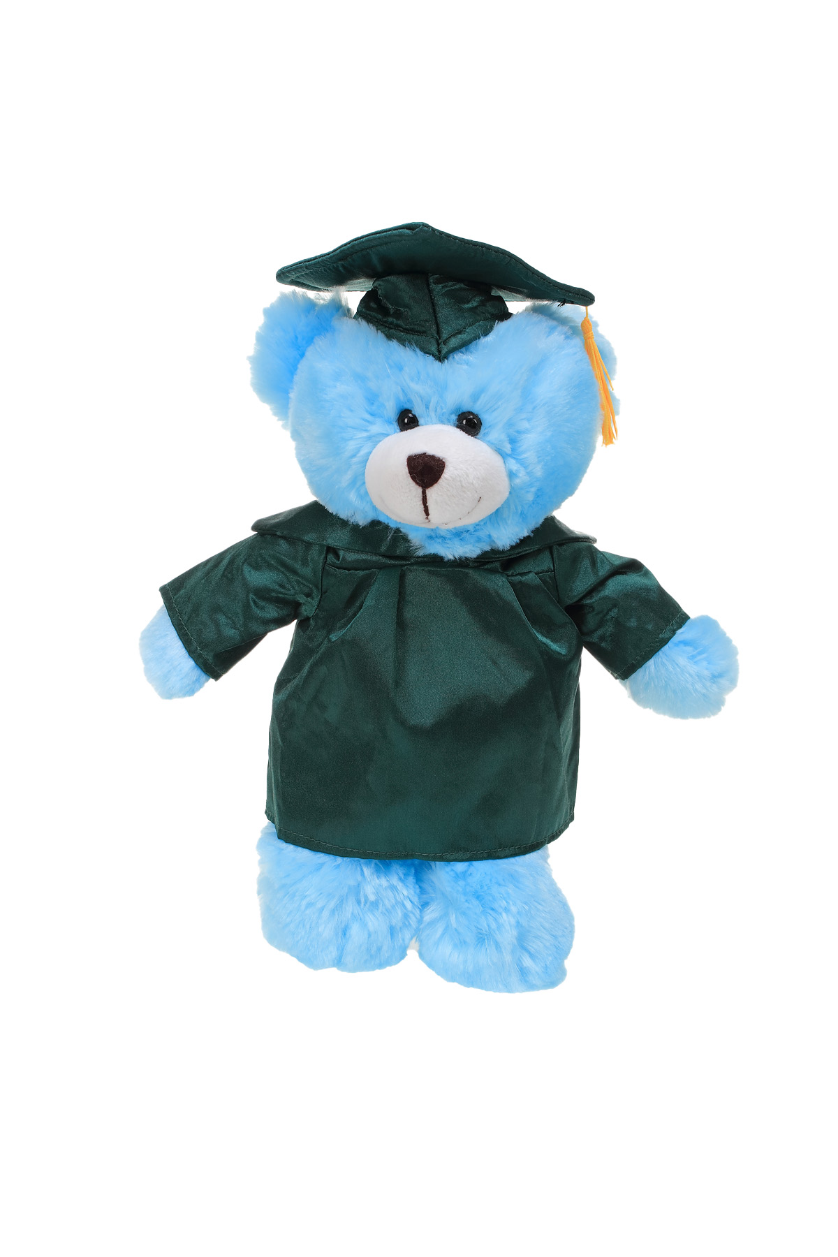 Soft Plush Blue Bear in Graduation Cap & Gown Stuffed Animal 2