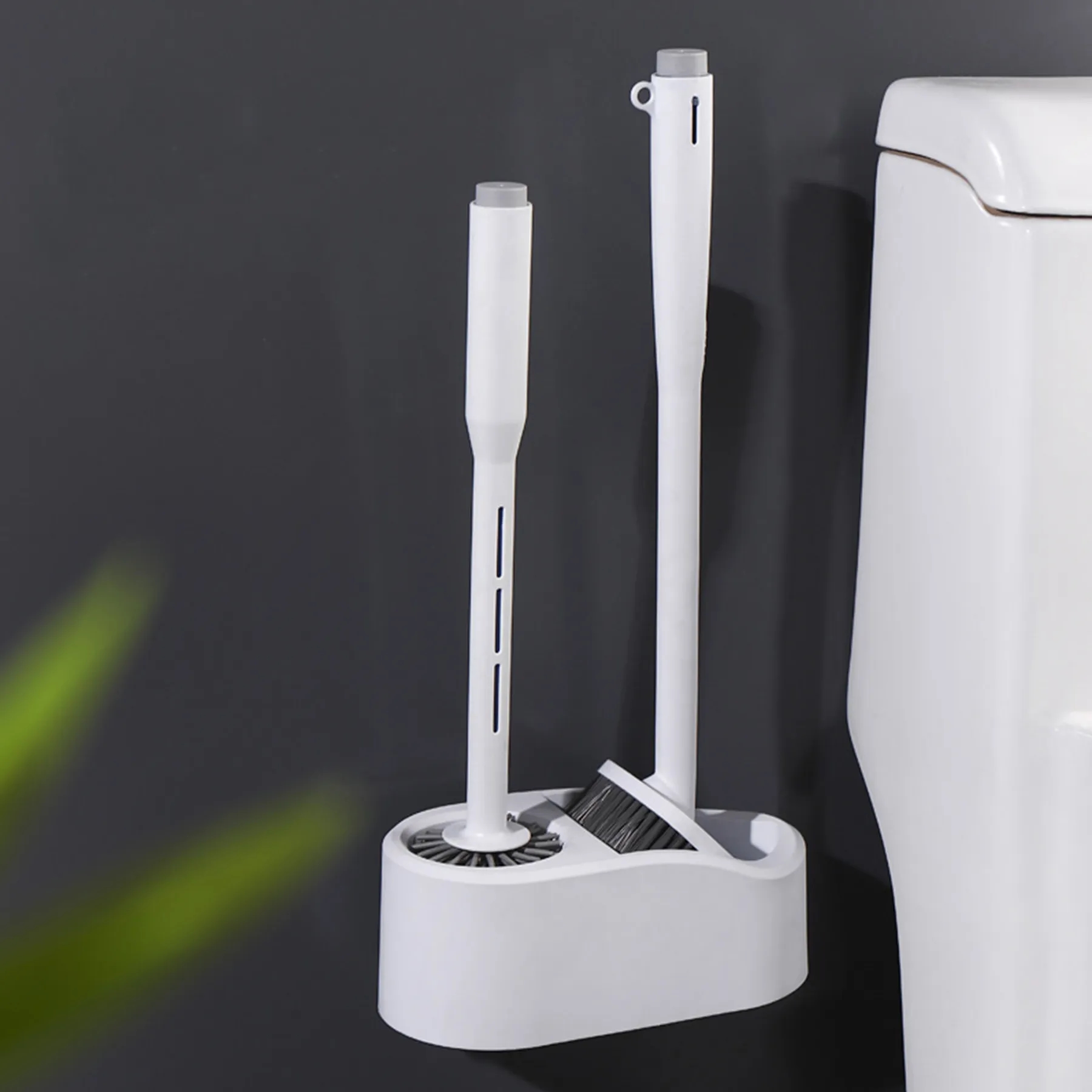 Plastic Ceramic Tile Toilet Brush Combination 3