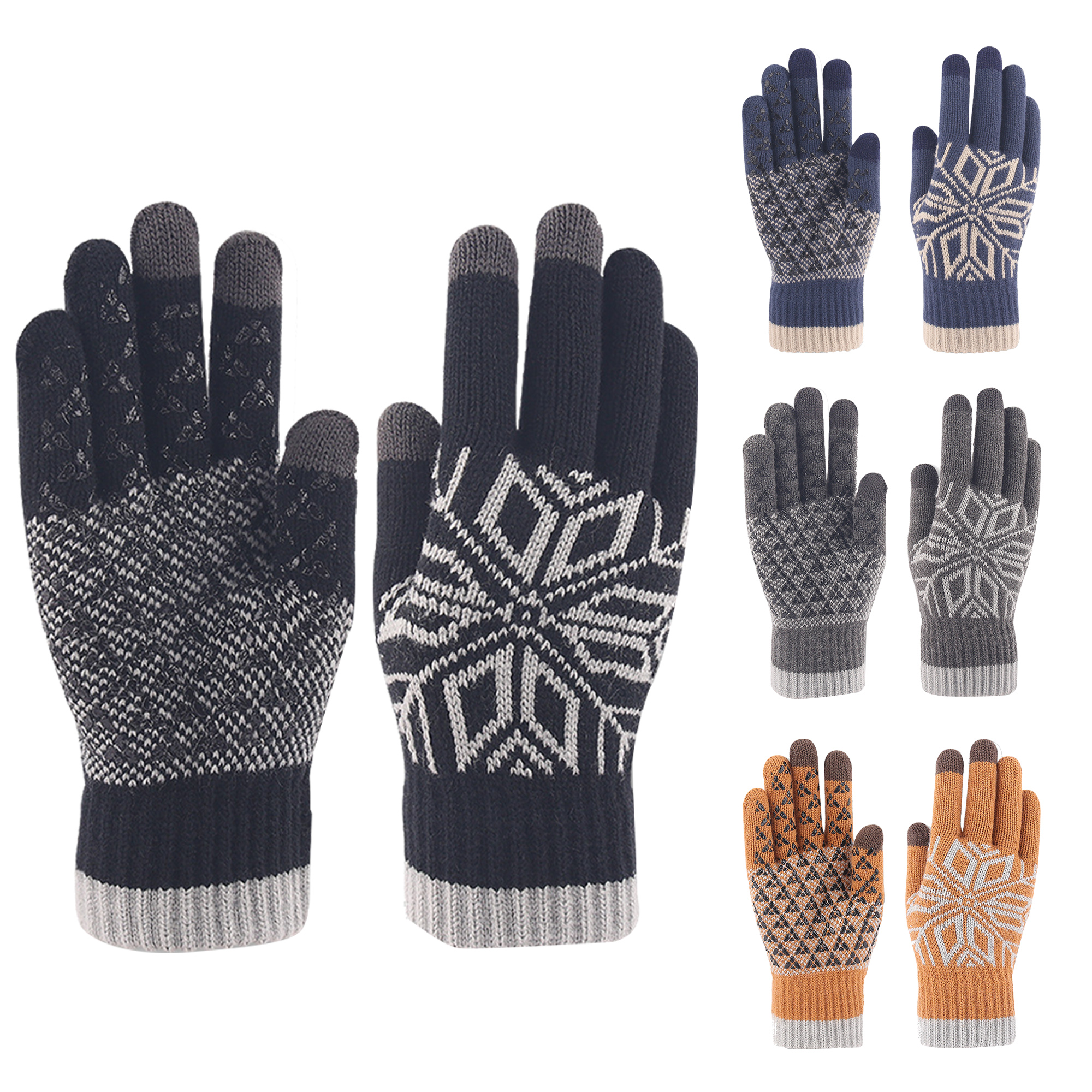 Autumn And Winter Warm Non-Slip Touch Screen Gloves 1