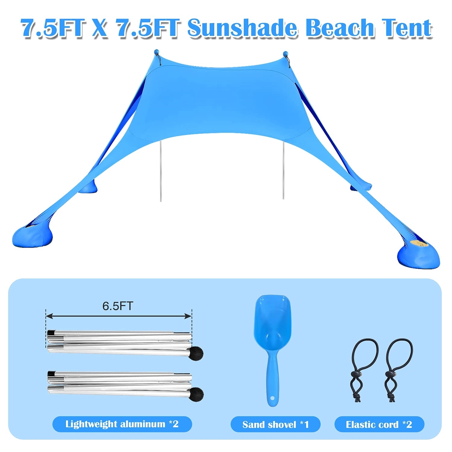 Pop Up Beach Tent Sun Shade for Camping Trips 6
