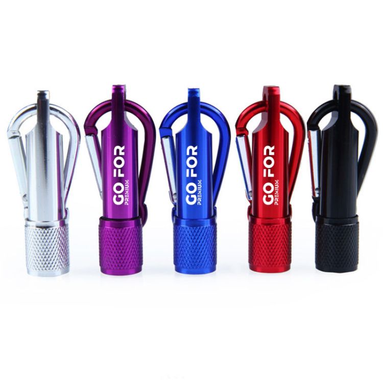 2-in-1 Portable Mini Flashlight Torch Keychain 2