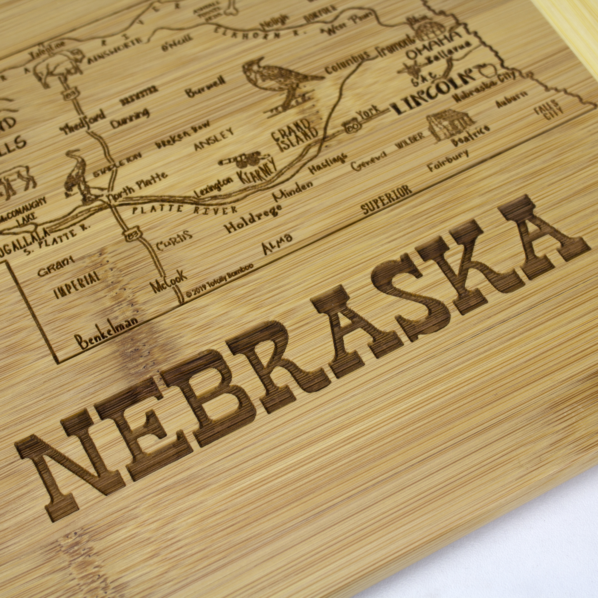 A Slice of Life Nebraska Serving & Cutting Board 8