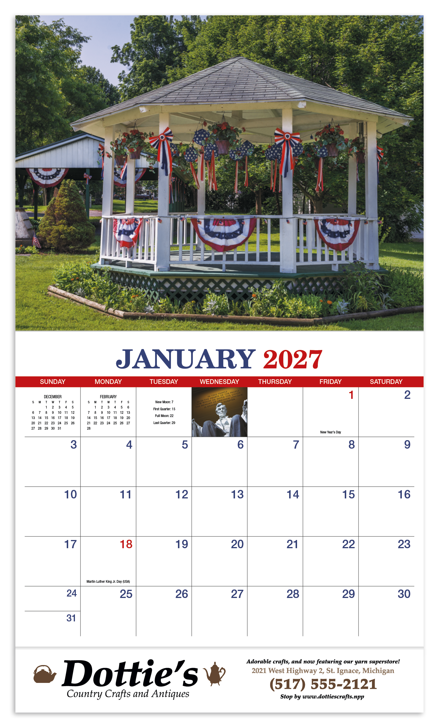 HotLine® Products America Appointment Calendar - Stapled 38