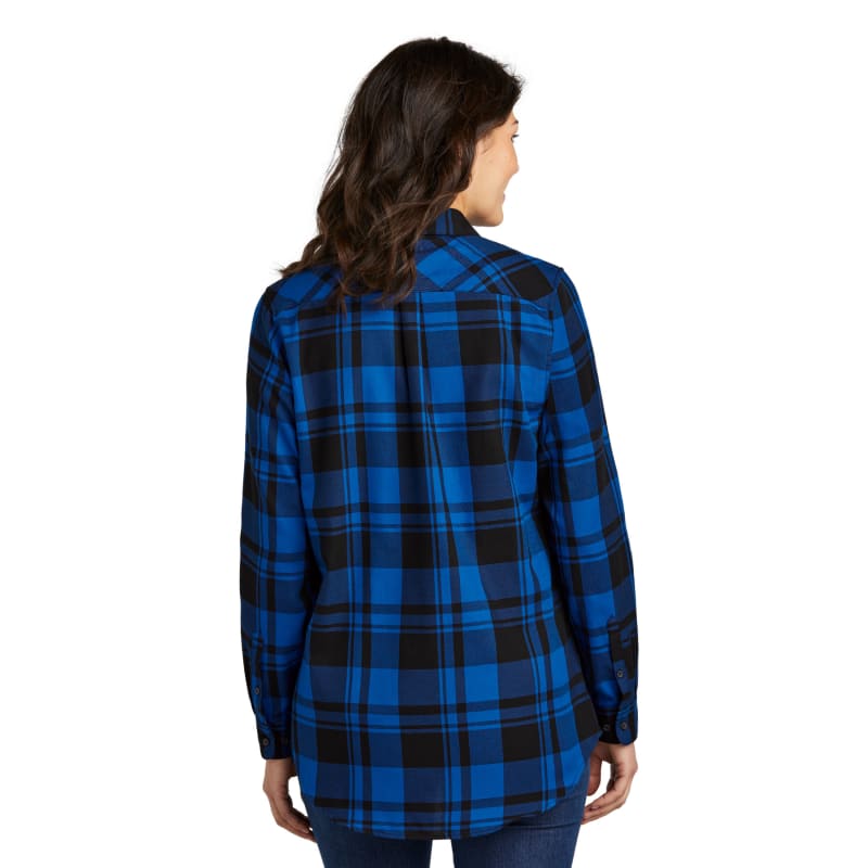 Port Authority Ladies Plaid Flannel Tunic . 16