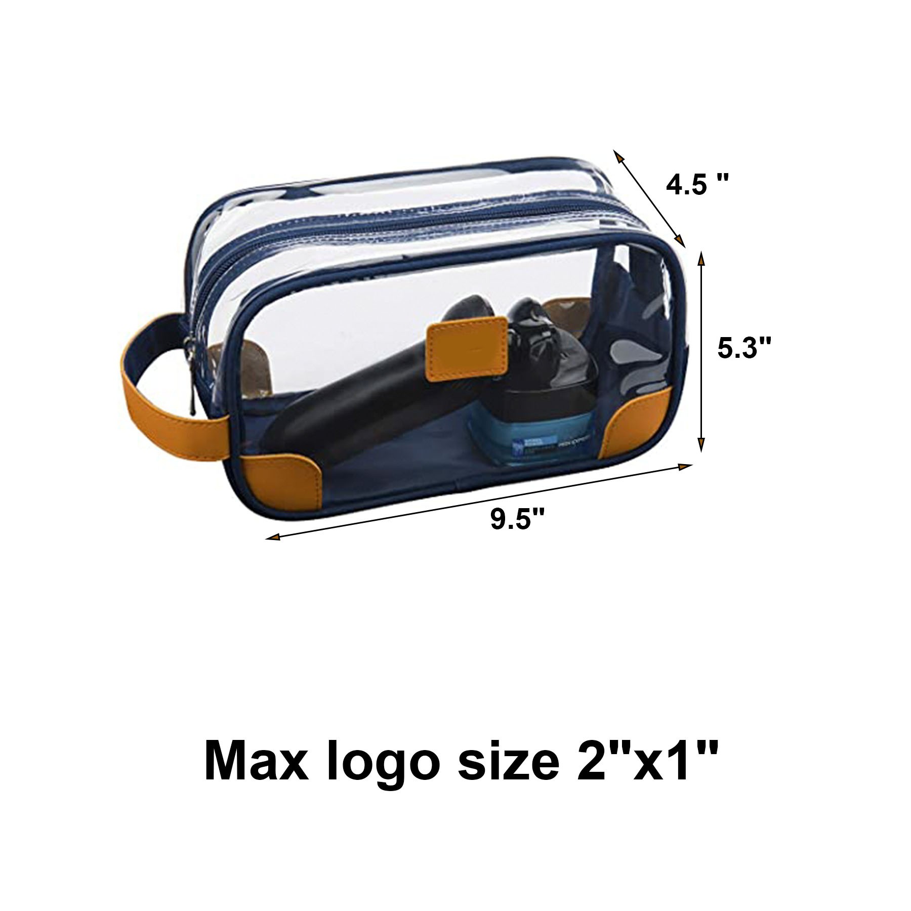 Clear Cosmetic Bag With Carrying Handle 2