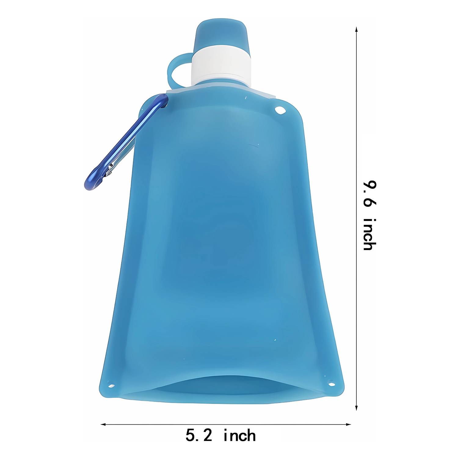 18.5Oz Outdoor Portable Silicone Folding water Bag 2