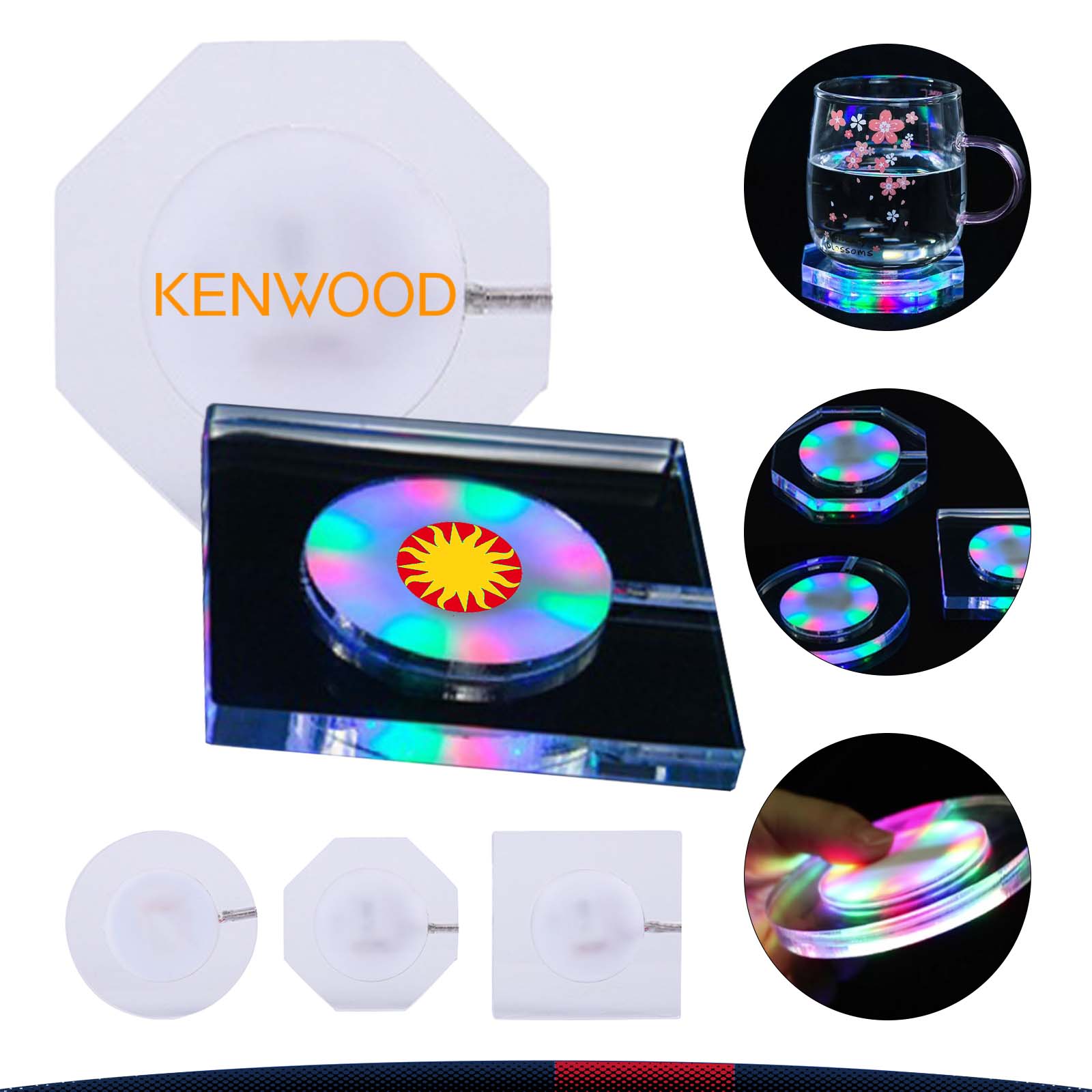 Crystal LED Luminous Coaster 5