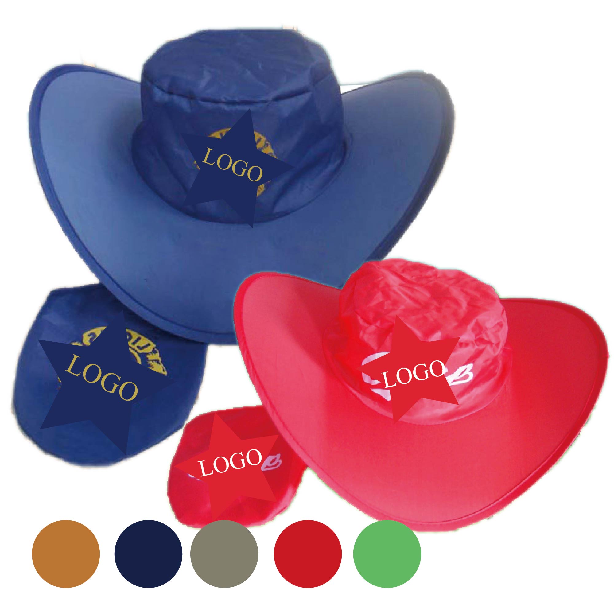 Foldable Cowboy Hat with Travel Pouch 2