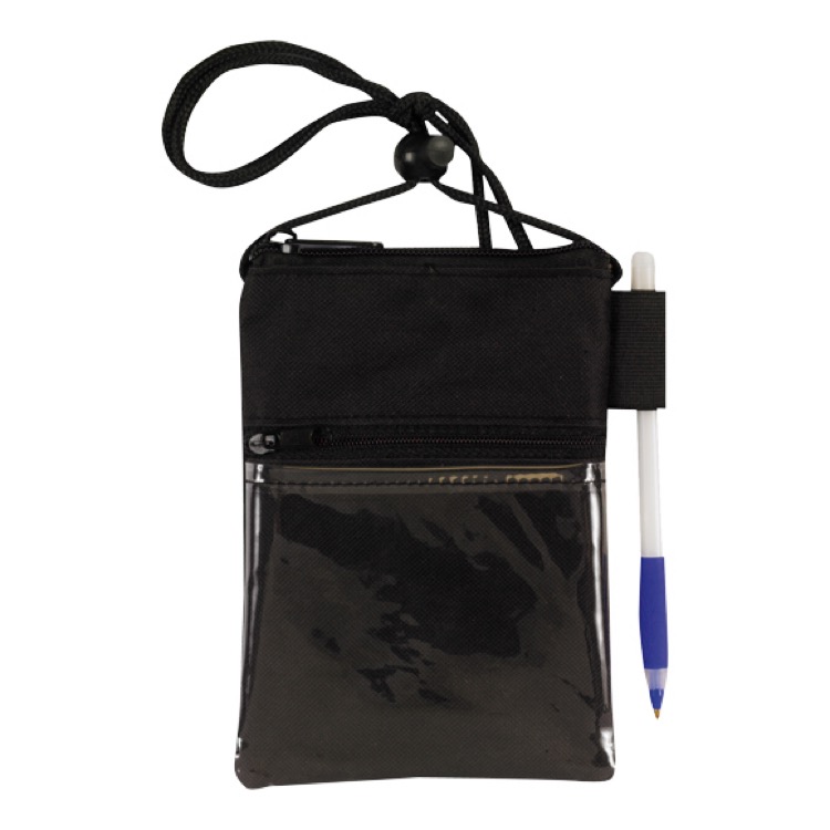 ID Me 2 Dual Zipper Pocket Badge Holder & Passport Pouch 10