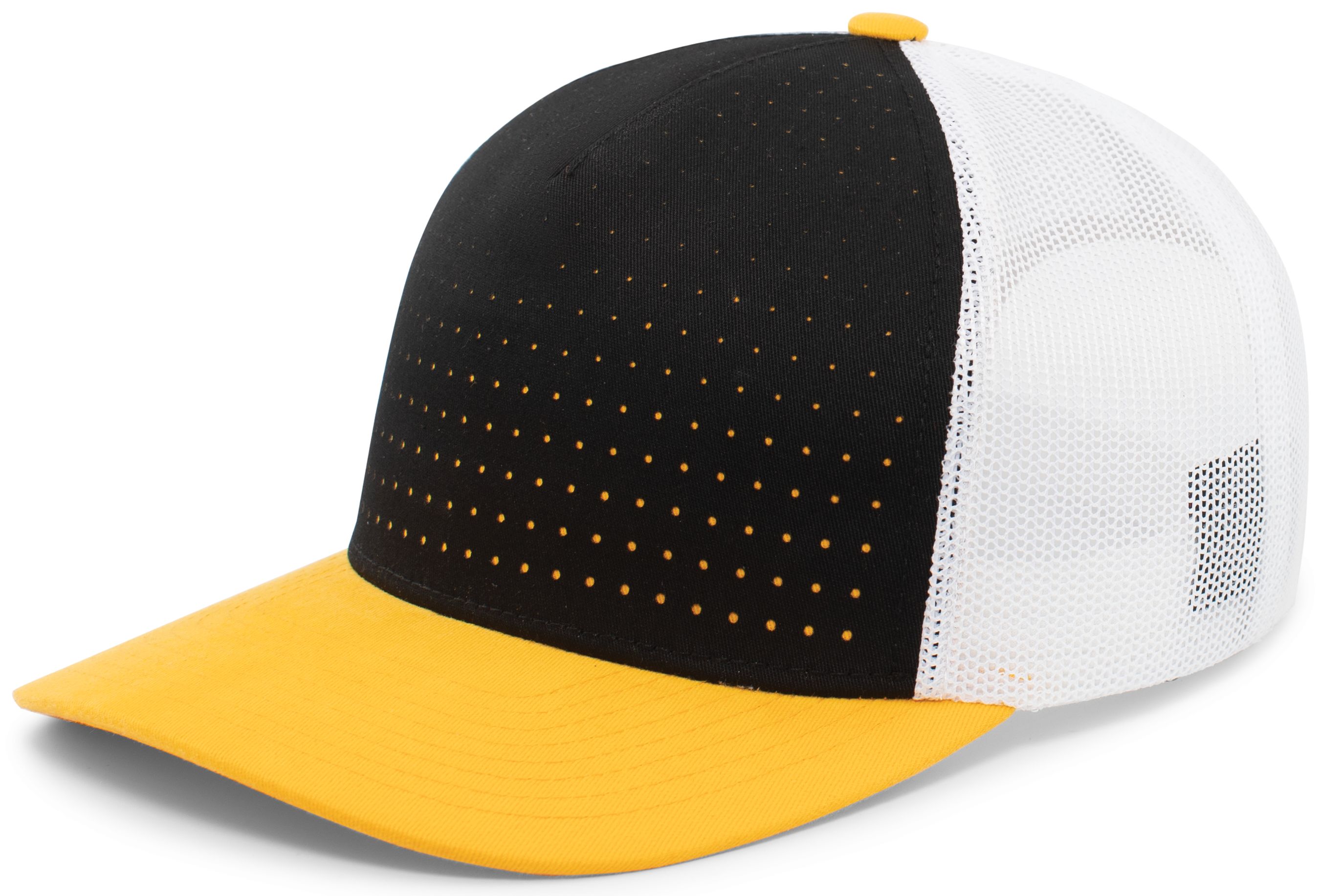 Perforated 5-Panel Trucker Snapback Cap 11