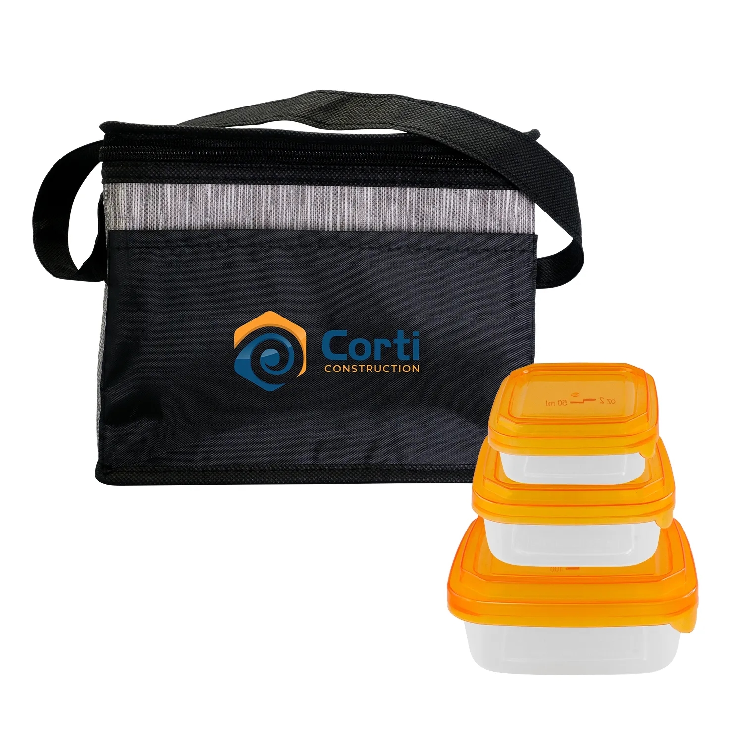 Black Graph Portion Control Lunch Set 10