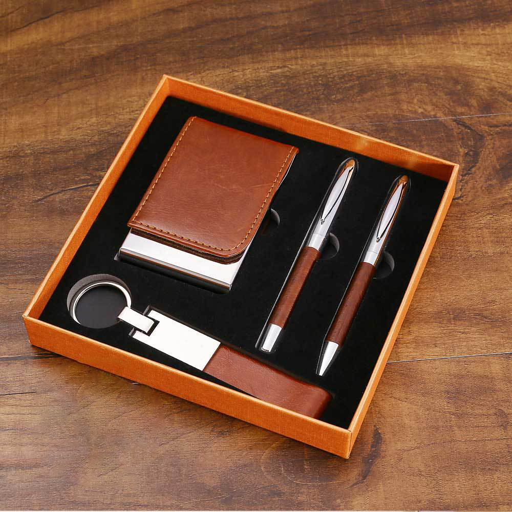 Leather 4-Piece Office Gift Set 10