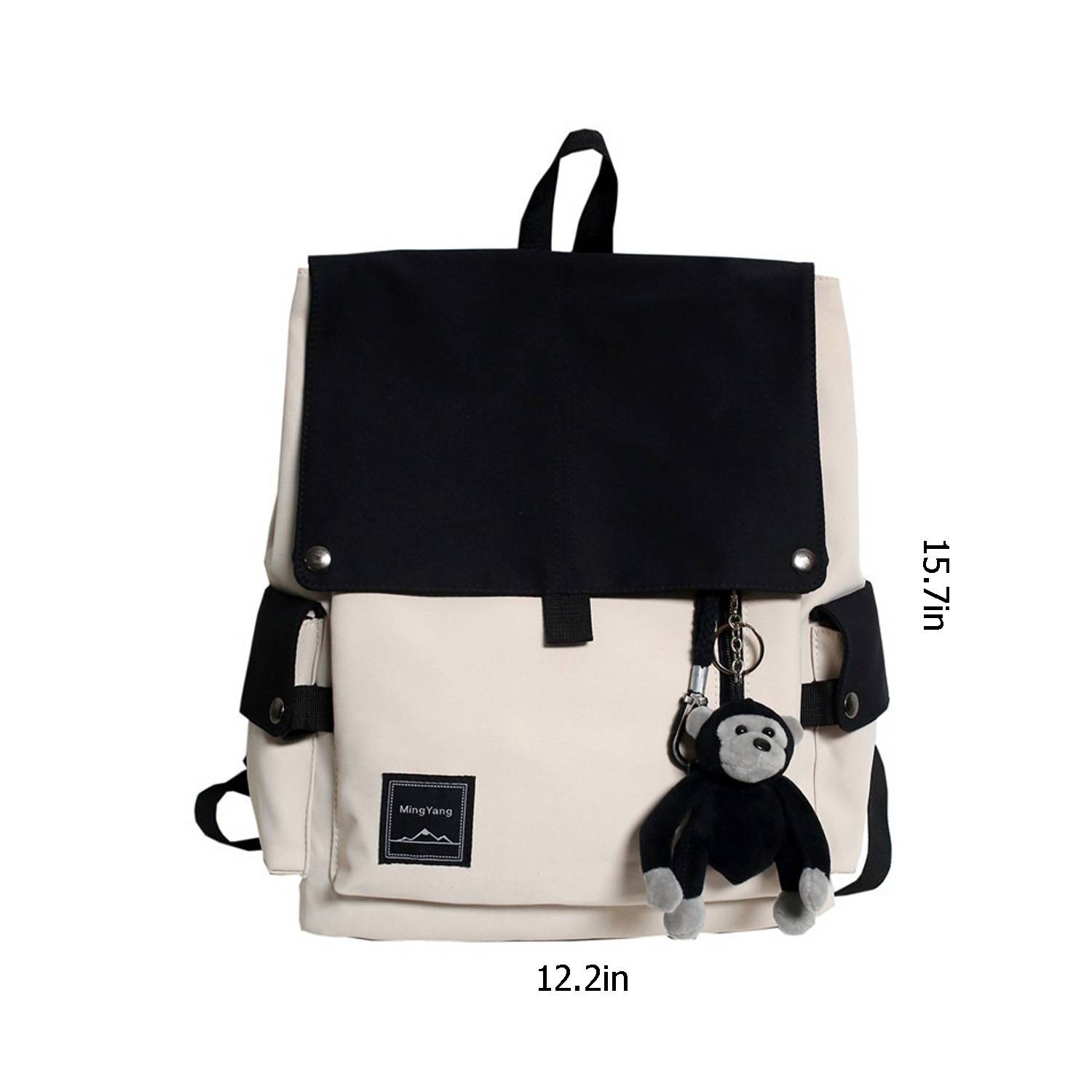 Flip Simple Student Canvas Backpack 3