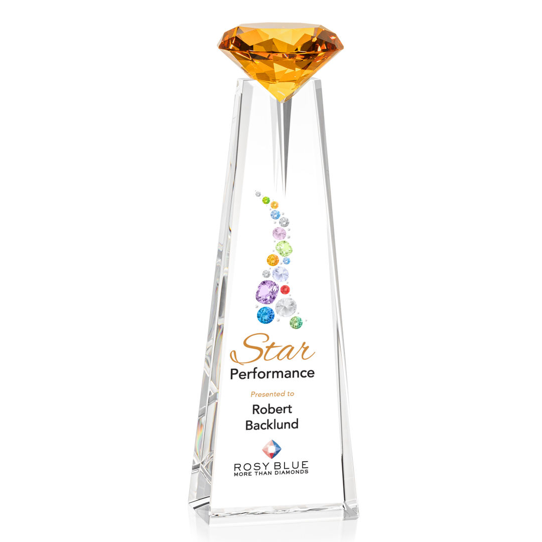 Alicia Gemstone VividPrint™ Award - Optical/Amber 1