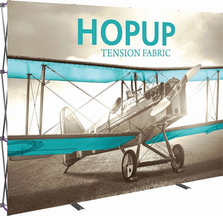 Hopup 10ft Straight Display & Tension Fabric Graphic