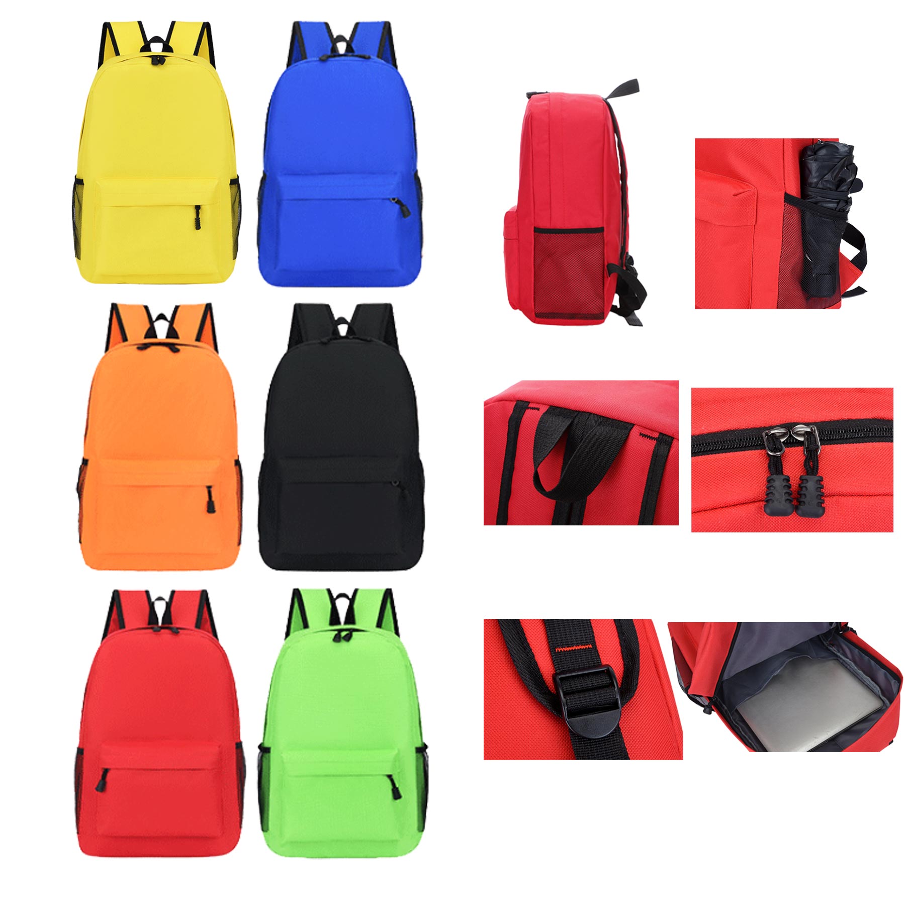Oxford Fabric Backpack Double Shoulder 1
