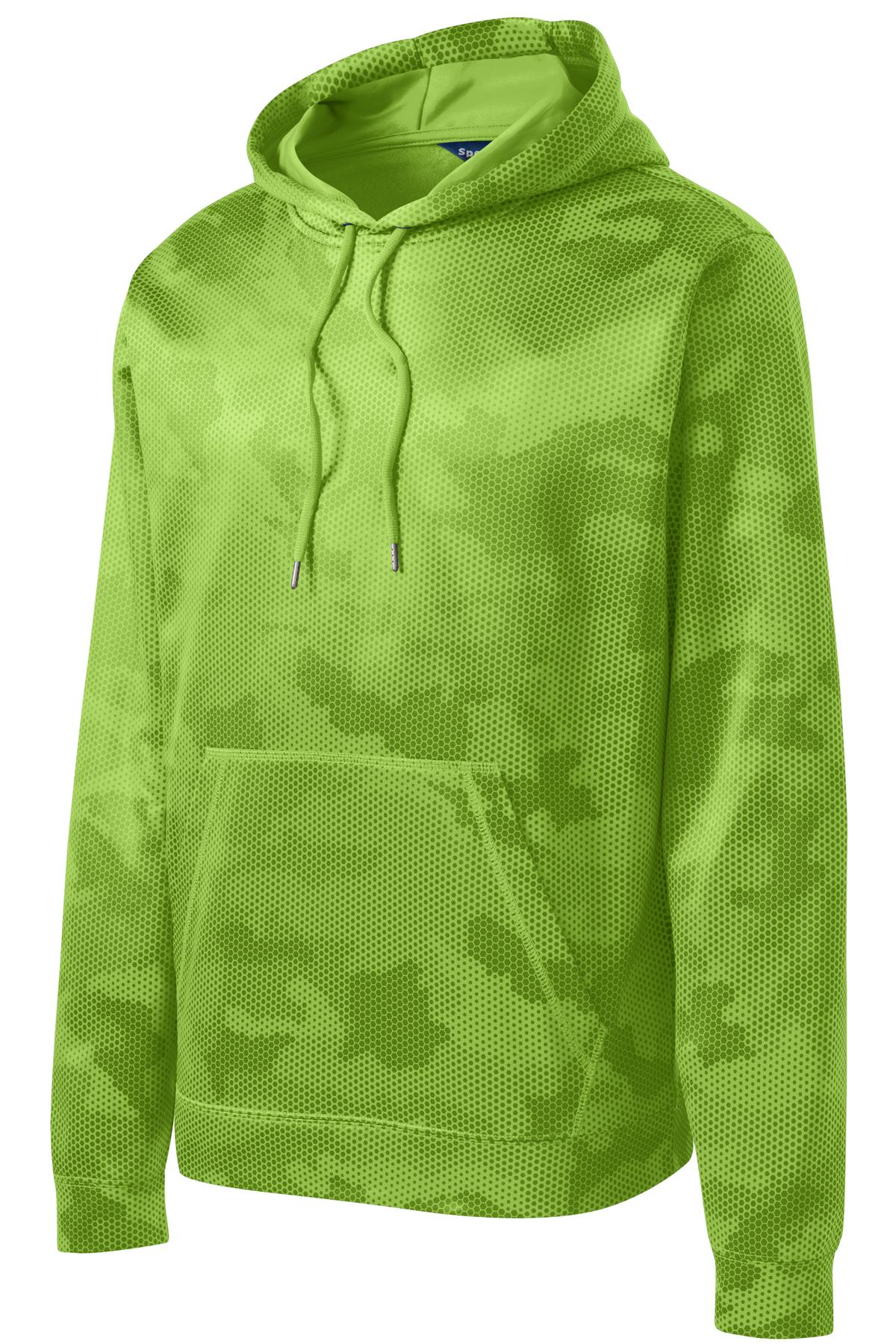 Sport-Tek Sport-Wick CamoHex Fleece Hooded Pullover. ST240 10