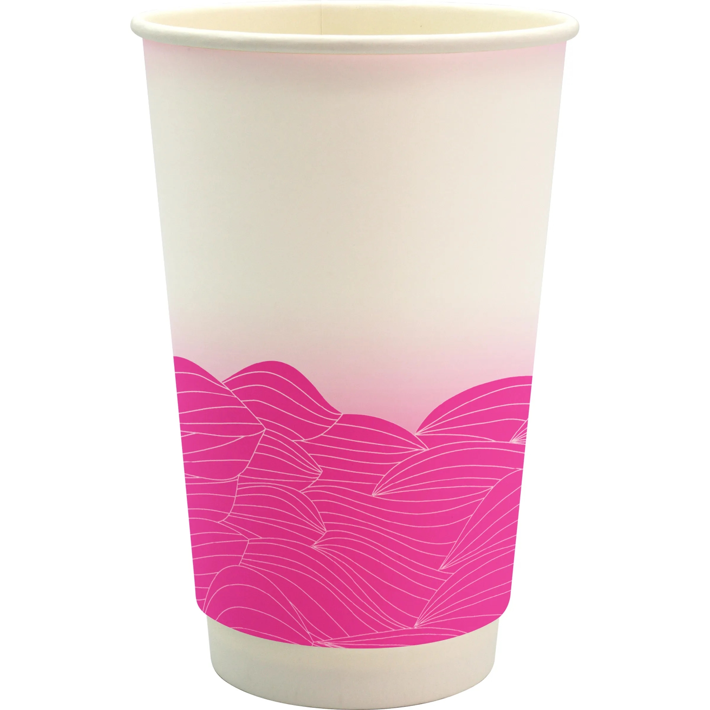 16 oz. Full Color Turbulent Waves Cube Paper Cup 22