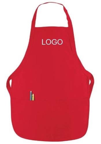 Cotton Kids bib apron with 2 pockets 7