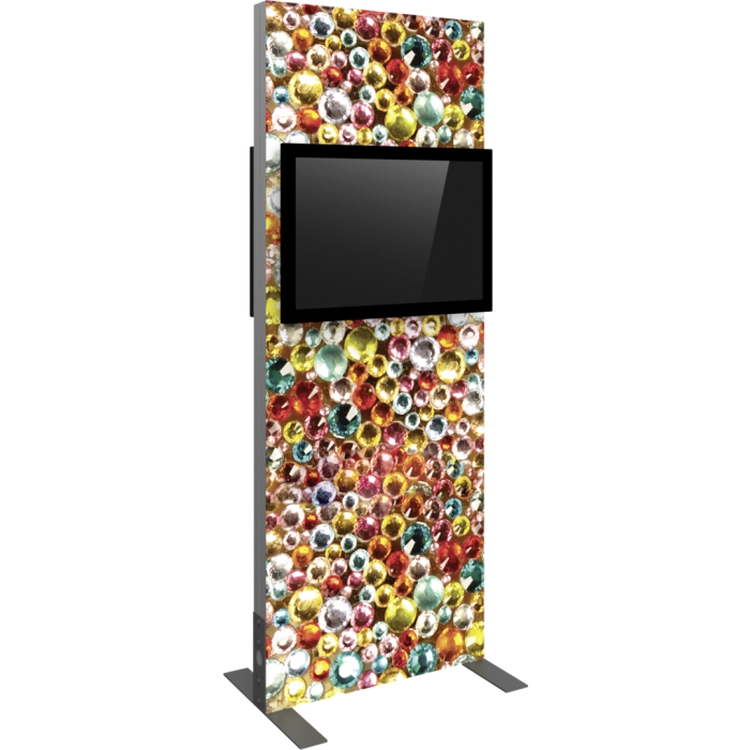 Vector Frame Monitor Kiosk 01 - Double-Sided Monitor Mount