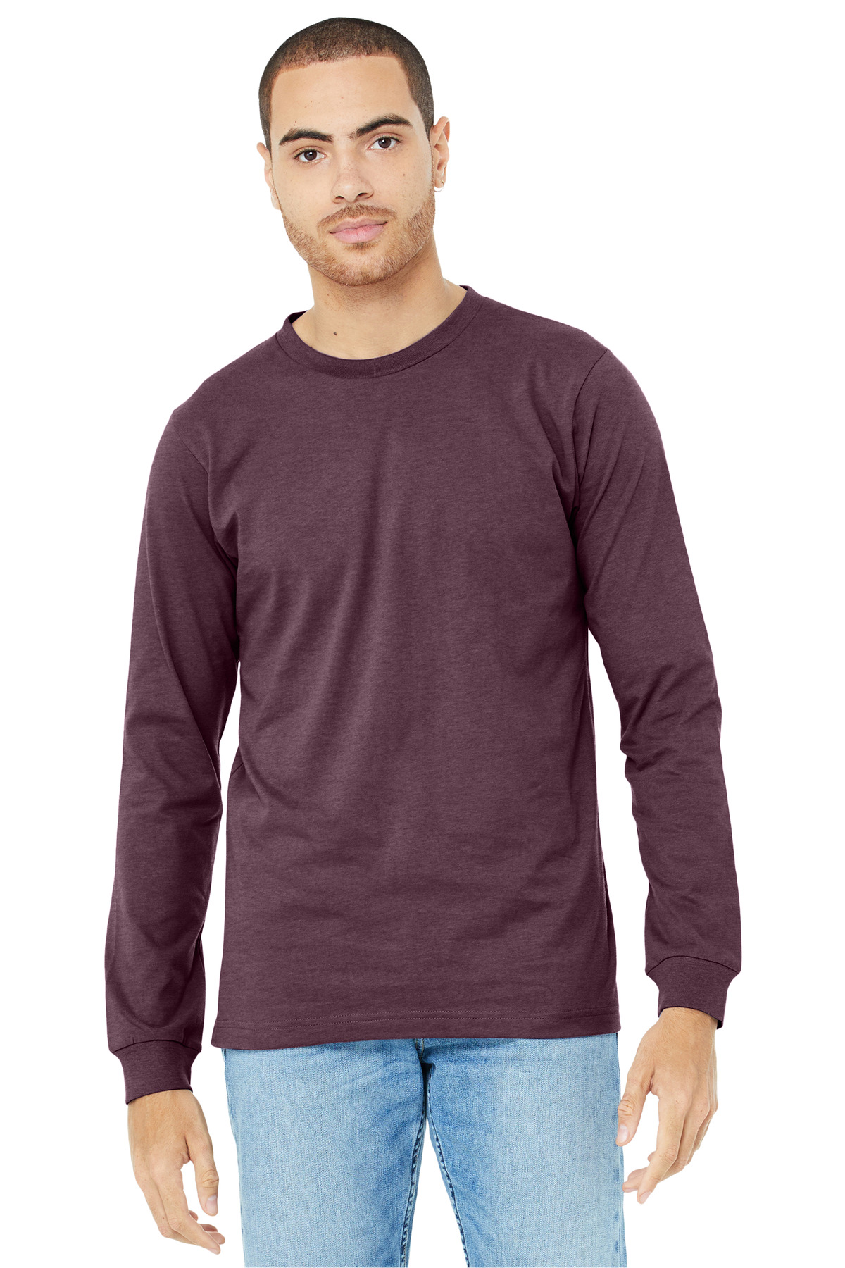 BELLA+CANVAS Unisex Heather CVC Long Sleeve Tee BC3501CVC 81