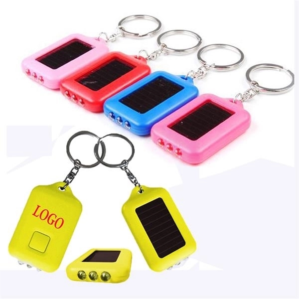Solar Flashlight Key Chain 2
