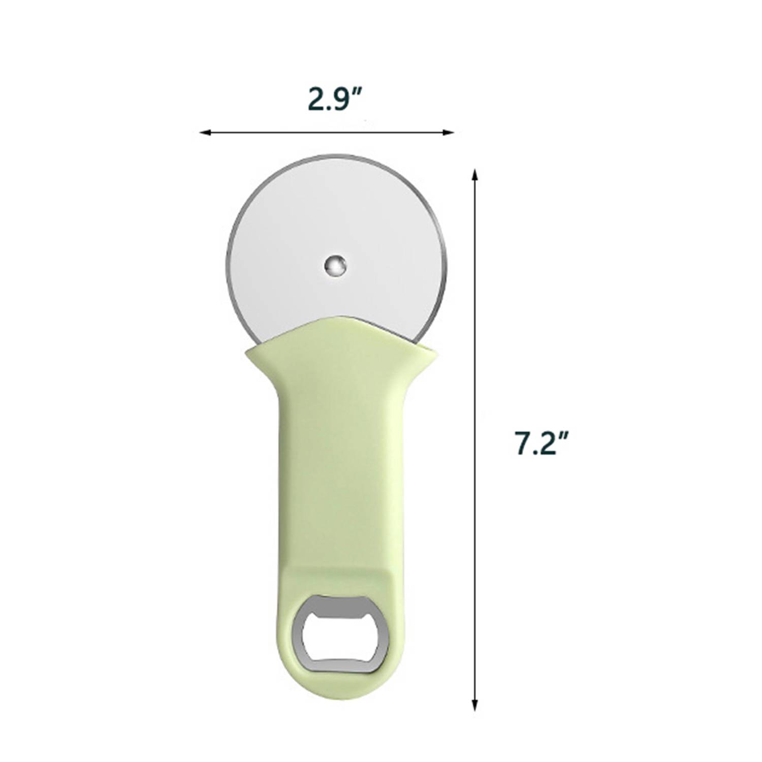 2-in-1 Multipurpose Pizza Plastic Cutter Wheel Opener 2