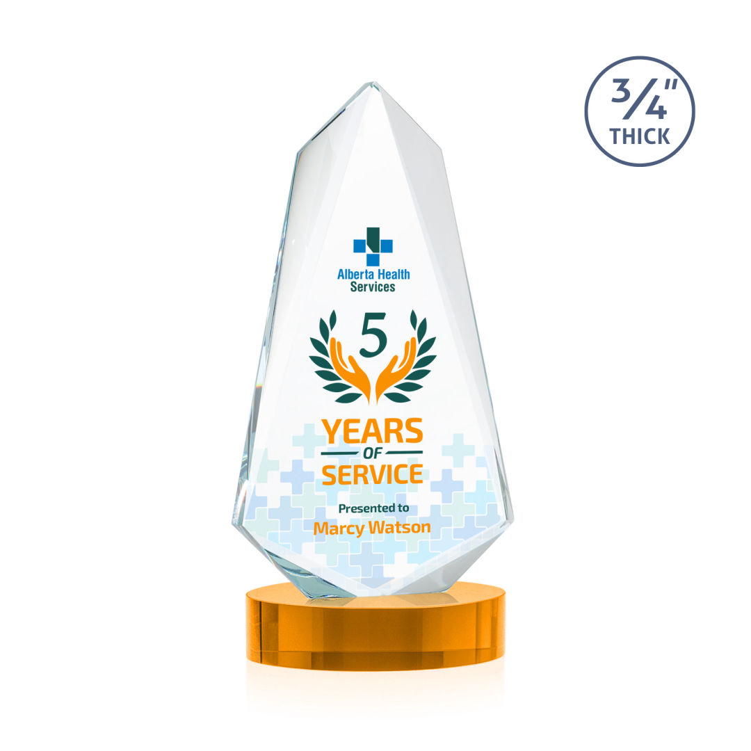 Sheridan VividPrint™ Award on Alberton Base - Amber 5