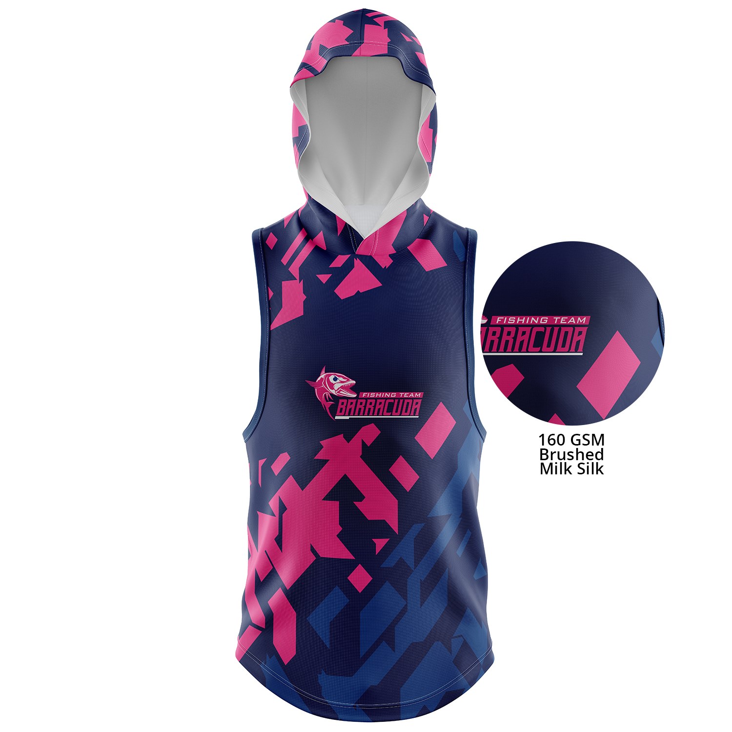 Kids 160 GSM Brushed Milk Silk Sublimation Sleeveless Pullover Hoodies 2