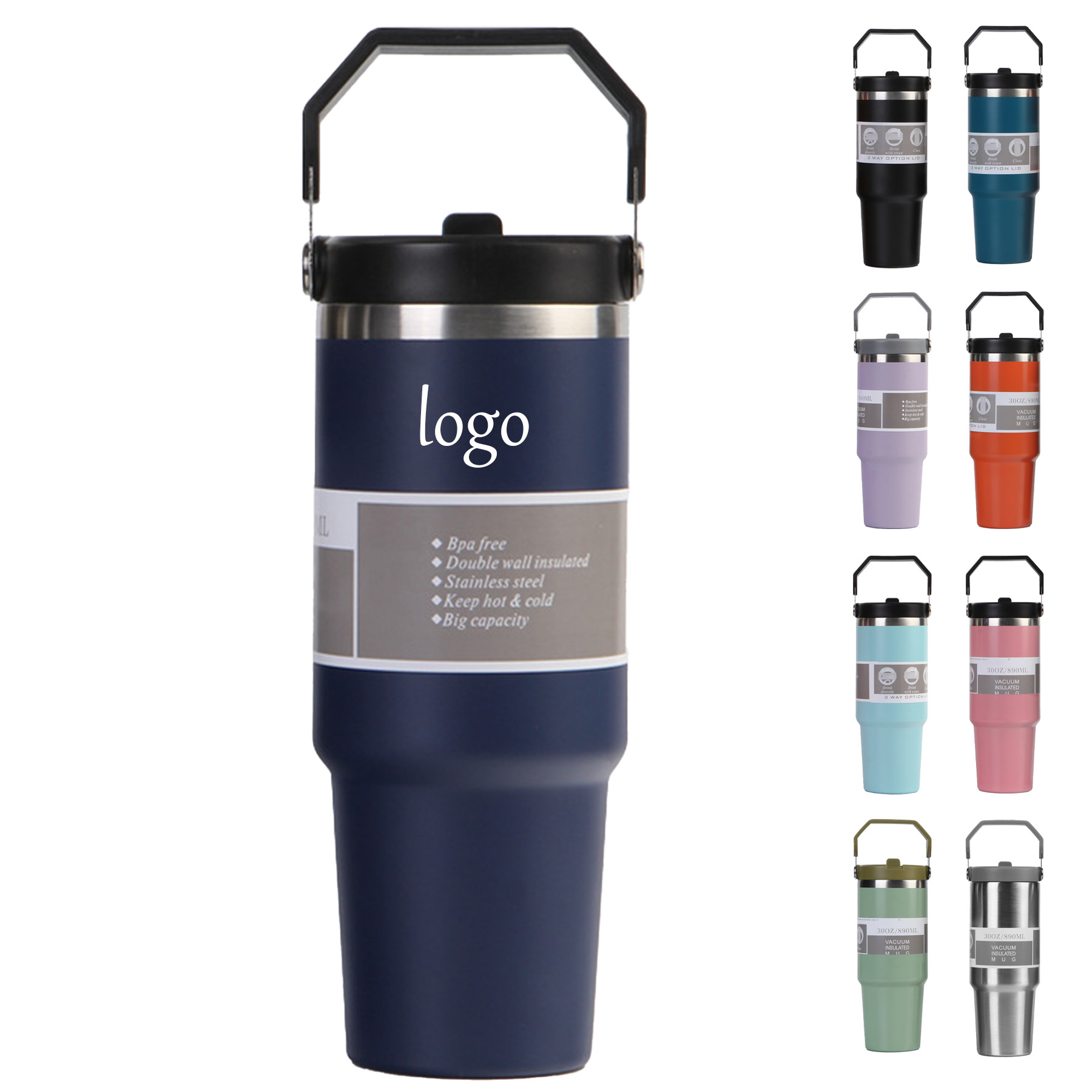 30oz Stainless Steel Travel Mug 9